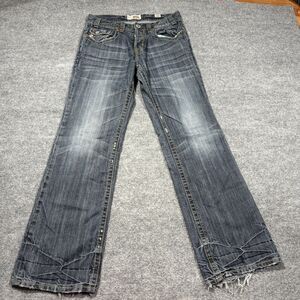 Mek Denim Jeans Mens 32 Belgrade Bootcut Distressed Grunge Rave Goth Y2K 32x34